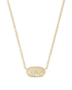 Elisa Gold Pendant Necklace In Gold Filigree^Kendra Scott Sale