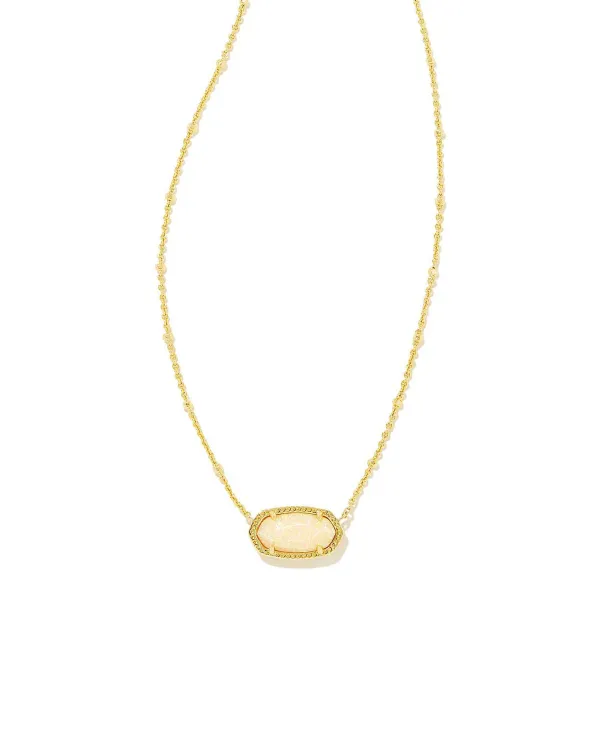 Elisa Gold Satellite Short Pendant Necklace In Yellow Kyocera Opal^Kendra Scott Discount
