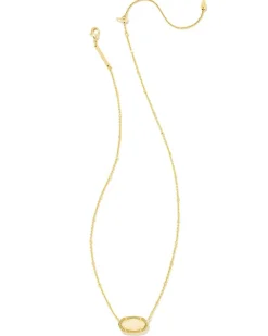 Elisa Gold Satellite Short Pendant Necklace In Yellow Kyocera Opal^Kendra Scott Discount
