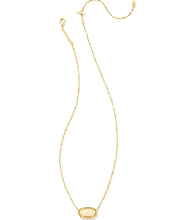 Elisa Gold Satellite Short Pendant Necklace In Yellow Kyocera Opal^Kendra Scott Discount