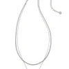 Elisa Herringbone Silver Multi Strand Necklace In Platinum Drusy^Kendra Scott Shop