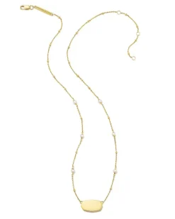 Elisa Pearl 18K Gold Vermeil Pendant Necklace In White Pearl^Kendra Scott Hot