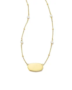 Elisa Pearl 18K Gold Vermeil Pendant Necklace In White Pearl^Kendra Scott Hot