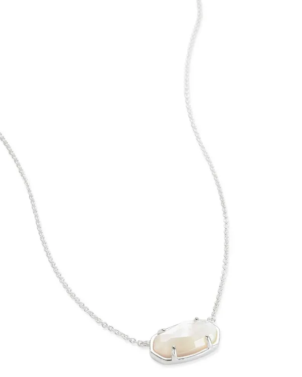 Elisa Sterling Silver Pendant Necklace In Ivory Mother-Of-Pearl^Kendra Scott Outlet