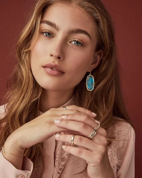 Elle Gold Drop Earrings In Abalone Shell^Kendra Scott Store