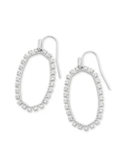 Elle Open Frame Crystal Drop Earrings In Rose Gold^Kendra Scott Clearance