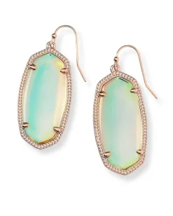 Elle Rose Gold Drop Earrings In Dichroic Glass^Kendra Scott Shop
