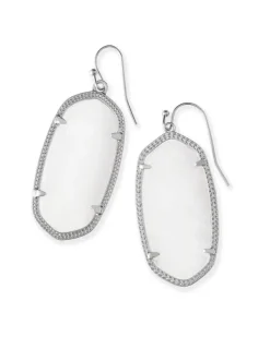 Elle Silver Drop Earrings In Ivory Mother-Of-Pearl^Kendra Scott Best