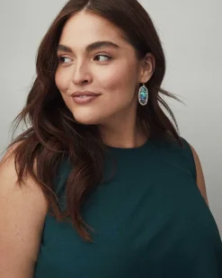Elle Silver Drop Earrings In Ivory Mother-Of-Pearl^Kendra Scott Best