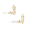 Ellie Clip On Rose Gold Stud Earrings In Rose Gold Drusy^Kendra Scott Store