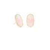 Ellie Gold Stud Earrings In Rose Quartz^Kendra Scott Clearance