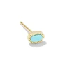 Elliot Gold Single Stud Earring In Turquoise Magnesite^Kendra Scott Discount