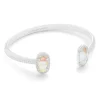 Elton Silver Cuff Bracelet In Dichroic Glass^Kendra Scott Clearance