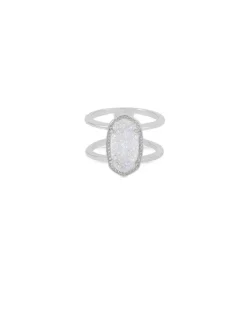 Elyse Silver Ring In Platinum Drusy^Kendra Scott Outlet