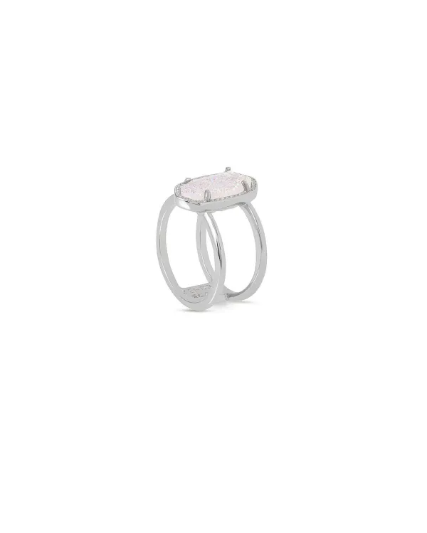 Elyse Silver Ring In Platinum Drusy^Kendra Scott Outlet
