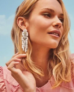 Ember Gold Statement Earrings In White Howlite^Kendra Scott Discount