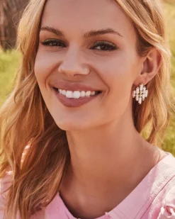 Ember Gold Statement Stud Earrings In White Howlite^Kendra Scott Cheap