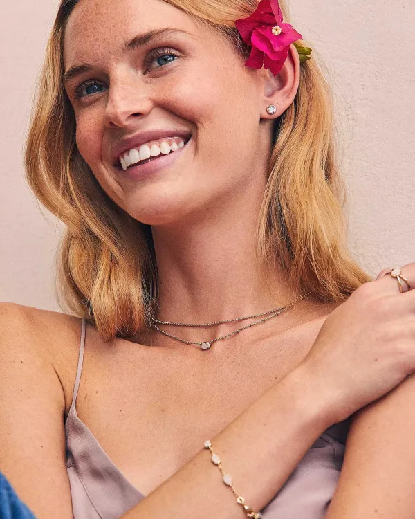 Emilie Gold Chain Bracelet In Iridescent Drusy^Kendra Scott Best