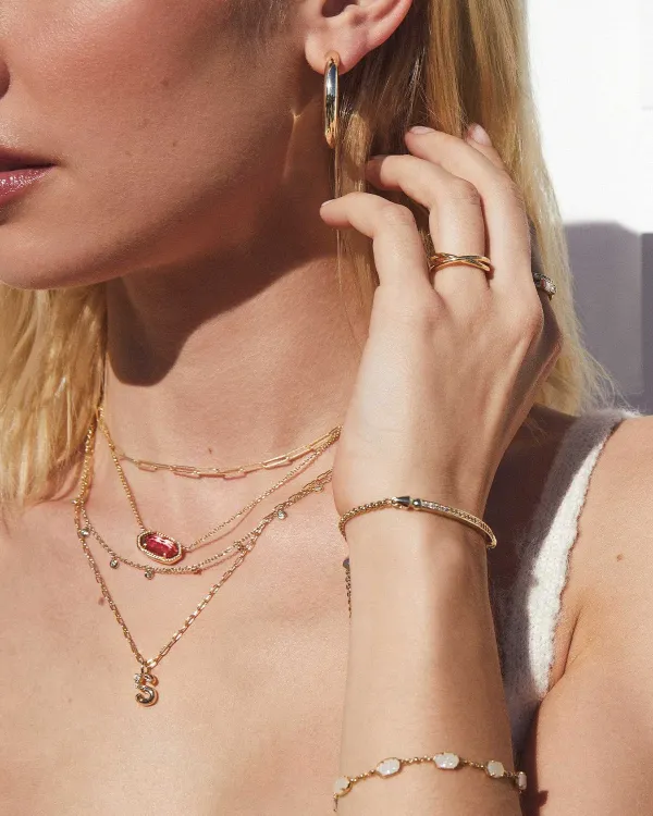 Emilie Gold Chain Bracelet In Iridescent Drusy^Kendra Scott Best