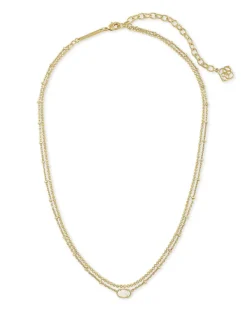 Emilie Gold Multi Strand Necklace In Iridescent Drusy^Kendra Scott Outlet