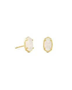Emilie Gold Stud Earrings In Iridescent Drusy^Kendra Scott Flash Sale