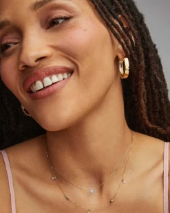 Flat Small 14Mm Hoop Earrings In 18K Gold Vermeil^Kendra Scott Best