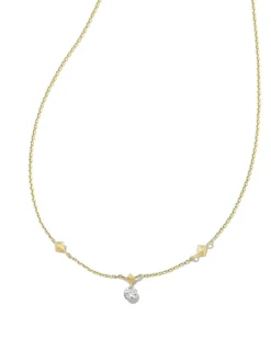 Floating Lab Grown White Diamond Pendant Necklace In 14K Yellow Gold^Kendra Scott Sale