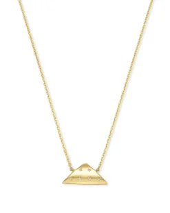 Folds Of Honor 14K Gold Pendant Necklace In White Diamond^Kendra Scott Shop