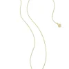 Framed Ari Heart Gold Short Pendant Necklace In White Opalescent Resin^Kendra Scott Discount