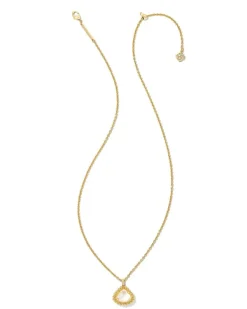 Framed Kendall Gold Short Pendant Necklace In Ivory Mother-Of-Pearl^Kendra Scott Cheap
