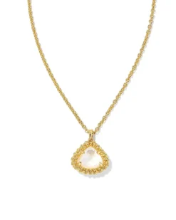 Framed Kendall Gold Short Pendant Necklace In Ivory Mother-Of-Pearl^Kendra Scott Cheap