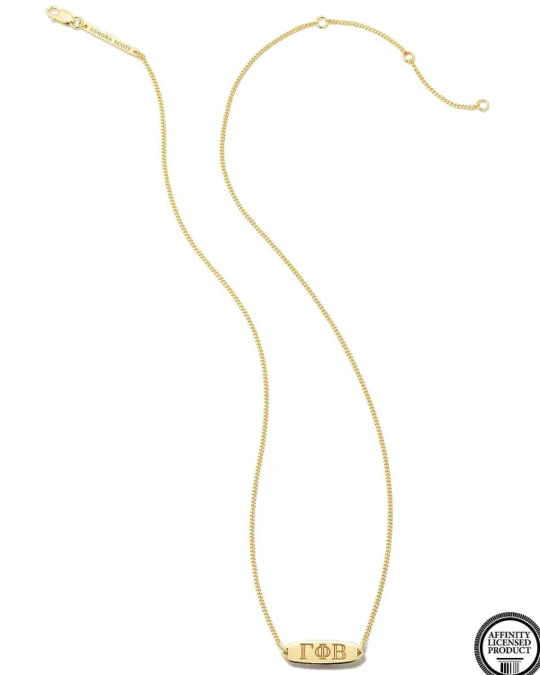 Gamma Phi Beta Pendant Necklace In 18K Gold Vermeil^Kendra Scott Flash Sale