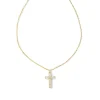Gracie Gold Cross Short Pendant Necklace In White Crystal^Kendra Scott Outlet