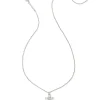Gracie Silver Cross Short Pendant Necklace In White Crystal^Kendra Scott Outlet