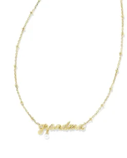 Grandma Script Pendant Necklace In Gold^Kendra Scott Cheap