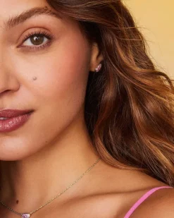 Grayson Gold Crystal Pendant Necklace In Pink Ombre^Kendra Scott Clearance