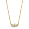 Grayson Gold Pendant Necklace In White Crystal^Kendra Scott Outlet