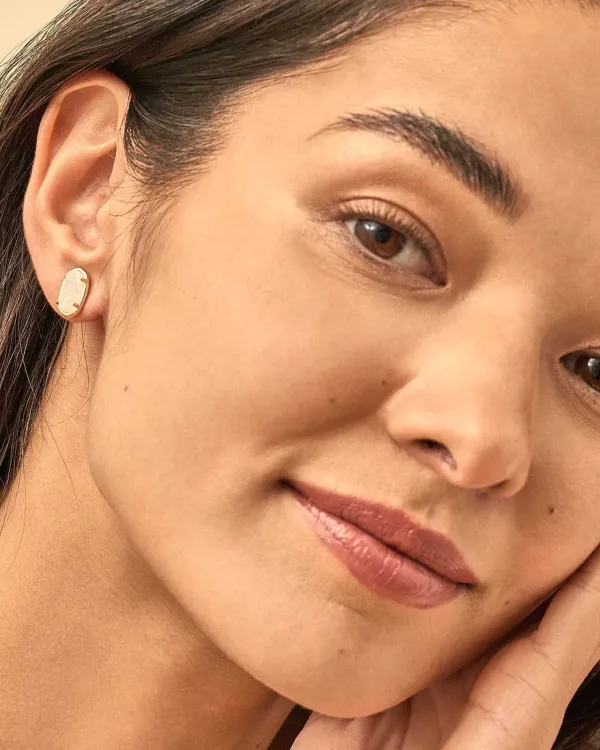 Grayson Gold Stud Earrings In Iridescent Drusy^Kendra Scott Best Sale