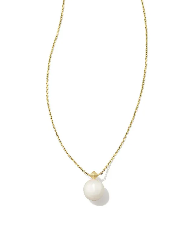 Hadleigh 14K Yellow Gold Pendant Necklace In White Pearl^Kendra Scott Sale