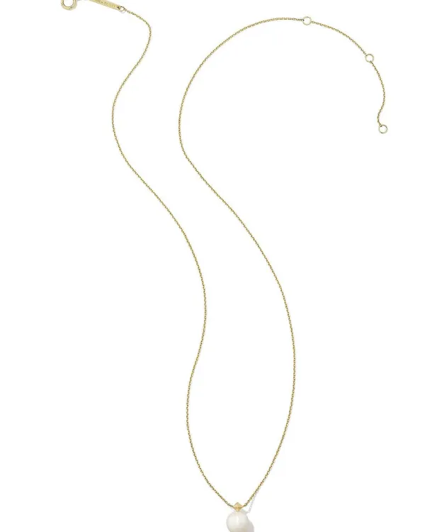 Hadleigh 14K Yellow Gold Pendant Necklace In White Pearl^Kendra Scott Sale