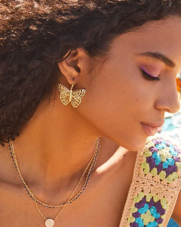 Hadley Butterfly Drop Earrings In Silver^Kendra Scott Discount