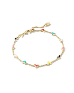Haven Heart Gold Chain Bracelet In Multi Mix^Kendra Scott Clearance