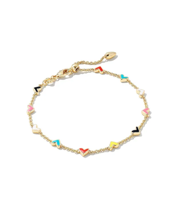 Haven Heart Gold Chain Bracelet In Multi Mix^Kendra Scott Clearance