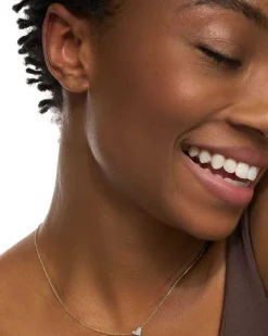 Heart 14K Yellow Gold Pendant Necklace In White Diamonds^Kendra Scott Fashion