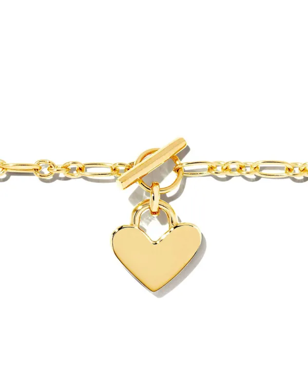Heart Padlock Chain Bracelet In 18K Gold Vermeil^Kendra Scott Flash Sale