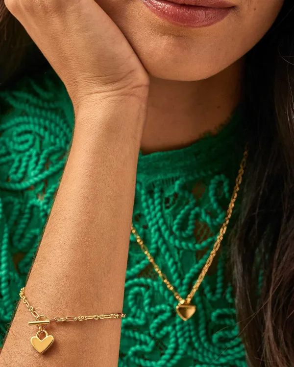 Heart Padlock Chain Bracelet In 18K Gold Vermeil^Kendra Scott Flash Sale