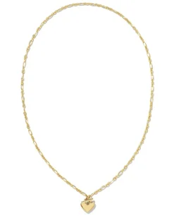 Heart Padlock Pendant Necklace In 18K Gold Vermeil^Kendra Scott Cheap