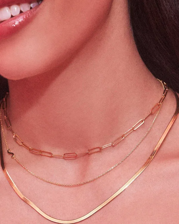 Herringbone Chain Necklace In 18K Gold Vermeil^Kendra Scott Fashion