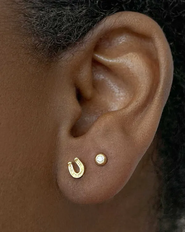 Horseshoe Single Stud Earring In Gold^Kendra Scott Outlet