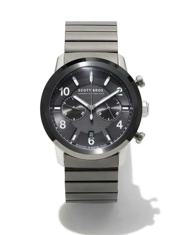 Hudson Gunmetal Stainless Steel 41Mm Watch In Gray^Kendra Scott Shop